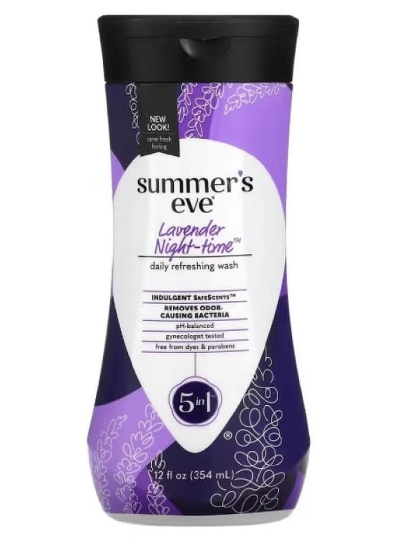 Summer's Eve Night-Time Cleansing Wash lavender 354ml - Image 1